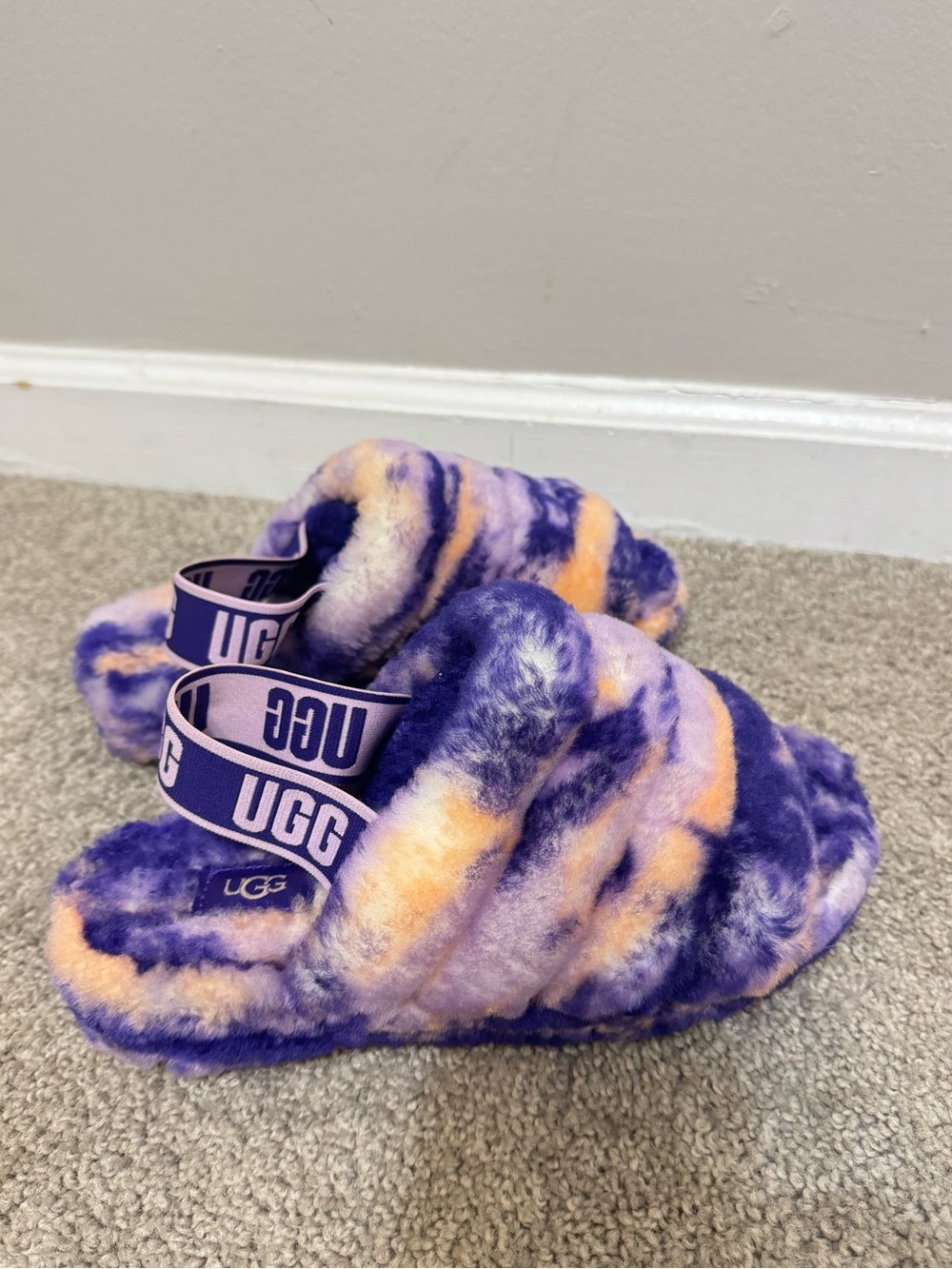 Women's Fluff Yeah Marble Slide size 7